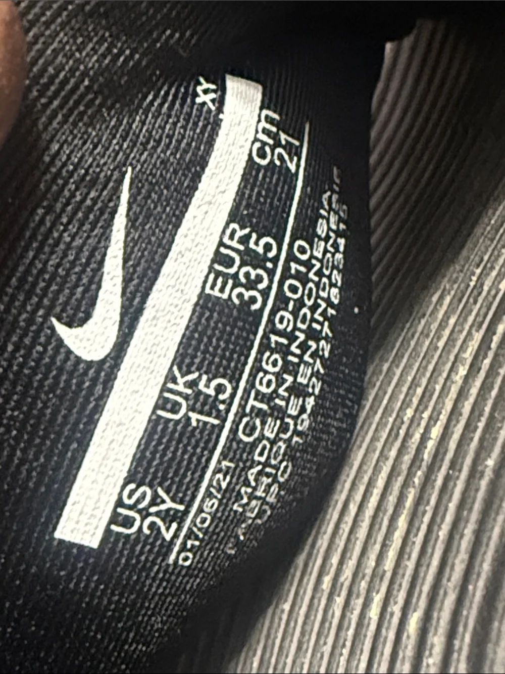 Nike Kids Black Slide Sandals with Red Green and Blue Logo Strap